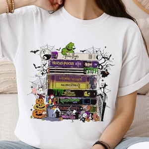 Halloween Movie Tape Stack Graphic Comfort Colors Shirt, Retro VHS Halloween Shirt, Spooky Season Shirt, Nostalgic Horror VHS Movies Tee