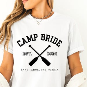 Custom Bachelorette Party Shirts, Custom Name Location Bachelorette Party Shirts, Camp Bachelorette, Bridesmaid Party Shirt