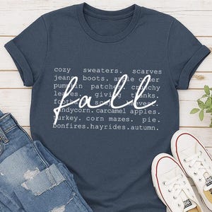 Fall Words Shirt, Hello Fall Cozy Women’s tshirt, Fall Vibes, Holiday Pumpkin Season, Thanksgiving Fall Definition Sweatshirt, Fall Gifts