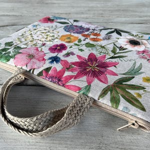 Housse en coton pour ordinateur portable, housse pour MacBook, étui pour tous les types d'ordinateurs portables, housse pour iPad/rembourrée/étui pour ordinateur portable fait main/hanldes. Cadeau parfait/cadeau