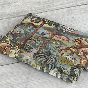 Bellissima custodia, marsupio, pochette per piccoli oggetti, piccola borsa, borsa per mouse del computer/custodia per caricabatterie/arazzo/floreale/regalo perfetto/presente