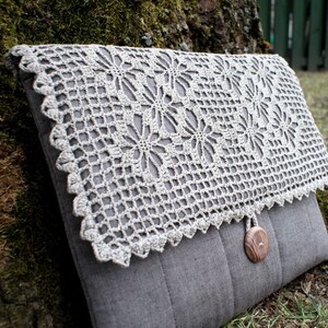 Étui pour ordinateur décoré, étui pour ordinateur portable, housse pour MacBook, pour tout appareil/rembourrage/lin/design unique housse pour ordinateur portable cadeau parfait/cadeau