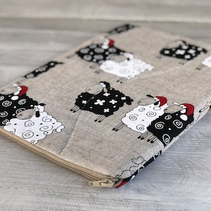 Housse pour ordinateur portable, housse pour MacBook, étui pour ordinateur portable pour tous les types d'ordinateurs portables/lin/rembourrage/mouton (étui matelassé pour ordinateur portable) Cadeau/cadeau parfait