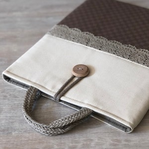 Housse décorée pour ordinateur portable, housse pour ordinateur portable faite main, housse pour tous les appareils, étui pour iPad, housse pour MacBook/coton/rembourrée/cadeau parfait/cadeau #M29