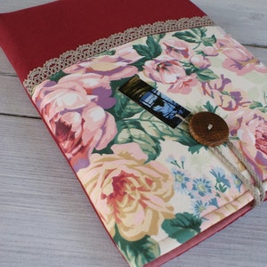 Étui pour ordinateur à fleurs, housse matelassée pour ordinateur portable, en tissu d'ameublement en coton, housse rembourrée pour ordinateur portable, étui pour iPad, housse pour MacBook 13 / PerfectGift