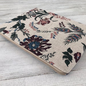 Housse pour ordinateur portable, housse pour ordinateur portable, housse pour ordinateur portable pour tous les types d'ordinateurs portables/lin/rembourrée (sacoche matelassée pour ordinateur portable) cadeau parfait/cadeau/fleuri # L6