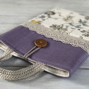 Housse décorée pour ordinateur portable, housse MacBook, étui pour ordinateur portable, étui pour téléphone, housse pour iPad, étui pour tout appareil/lin/poignées/cadeau parfait/cadeau # Ll3