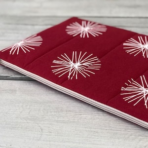 Housse pour ordinateur portable, housse pour MacBook, étui pour n'importe quel ordinateur portable, coque pour ordinateur, housse pour iPad/rembourrée/coton/flocons de neige/cadeau parfait/cadeau #M25