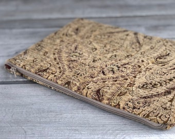 Tapestry Zipper Pouch - Floral Makeup Bag - Travel Accessory