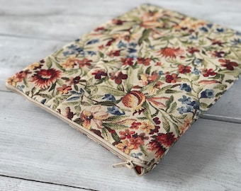 Capa exclusiva para laptop, capa acolchoada para MacBook, capa para qualquer dispositivo, estampa floral/estofamento/capa acolchoada feita à mão/presente perfeito