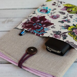 Housse pour ordinateur portable faite main, housse pour MacBook, étui pour tous les types d'ordinateurs portables/lin/rembourrage/poche (étui matelassé pour ordinateur portable) Cadeau parfait/cadeau #Lgel2