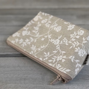 ¡Novedad! Bolso pequeño de algodón, cartera para objetos pequeños, neceser, bolso pequeño, cartera, estuche para cargador, hecho a mano, regalo perfecto