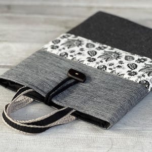 Housse pour ordinateur portable faite main, housse pour MacBook, housse pour ordinateur portable, étui pour ordinateur, housse matelassée/ tapisserie/ rembourrée/ poche/ cadeau parfait/cadeau