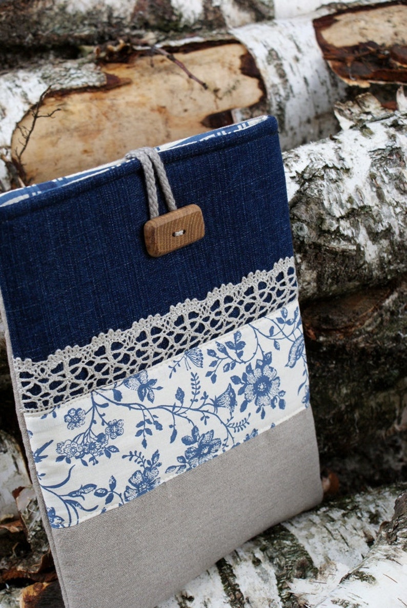 Apple Ipad Sleeve Case Cover/padded/ Denim/ Pocket Etsy