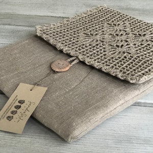 Étui pour ordinateur décoré, étui pour ordinateur portable, housse MacBook, étui pour n'importe quel appareil/rembourrage/lin/rabat unique housse pour ordinateur portable cadeau parfait/cadeau # D4