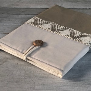 Housse pour MacBook au design unique, housse pour ordinateur portable faite main, étui décoré pour n'importe quel appareil, étui à broder/rembourré/coton cadeau parfait/cadeau #M