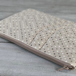 Housse pour ordinateur portable faite main, housse pour MacBook, coque d'ordinateur en coton, étui pour n'importe quel appareil, housse pour iPad/rembourrée/points/cadeau parfait/cadeau #M31