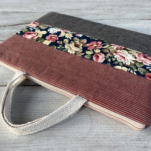 Housse pour ordinateur portable en lin, housse pour MacBook, étui pour tous les types d'ordinateurs portables, housse pour iPad/rembourrée/étui pour ordinateur portable fait main/Handles. Cadeau parfait/cadeau