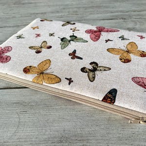 Housse en coton pour ordinateur portable, housse pour MacBook, étui pour tous les types d'ordinateurs portables, housse pour iPad/rembourrée/étui pour ordinateur portable fait main/cadeau/cadeau/papillon