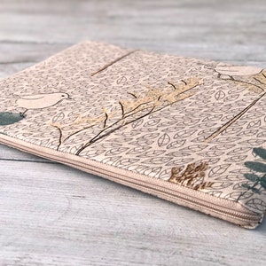 Housse pour ordinateur portable, housse pour MacBook, étui pour ordinateur portable pour tous les types d'ordinateurs portables / Coton / Rembourrée / (Housse matelassée pour ordinateur portable) / Oiseau parfait cadeau/cadeau
