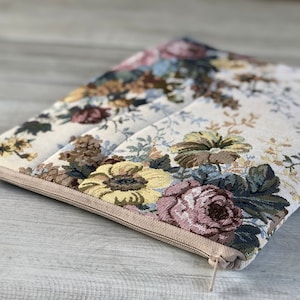 Étui à fleurs, étui pour ordinateur portable, étui pour iPad mini, étui pour tablette, étui pour Kindle, étui pour MacBook/rembourré/tapisserie/vintage/cadeau parfait/cadeau