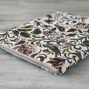 Housse pour ordinateur portable, housse pour MacBook, étui pour tous les types d'ordinateurs portables, housse pour iPad/ tapisserie/ rembourrée/ oiseaux/ pochette faite main/ cadeau parfait/cadeau
