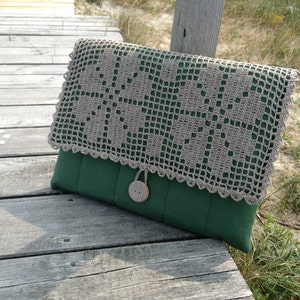 Étui pour ordinateur décoré, étui pour ordinateur portable, housse pour MacBook, pour tout appareil / rembourrée / lin / design unique housse pour ordinateur portable cadeau parfait