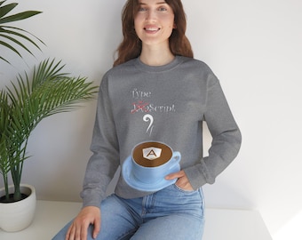 Nice Cup of Java ... er ... TypeScript Unisex Heavy Blend™ Crewneck Sweatshirt