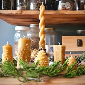 Handmade 100% Beeswax Candles