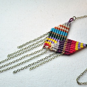 Single Chevron Necklace Bright