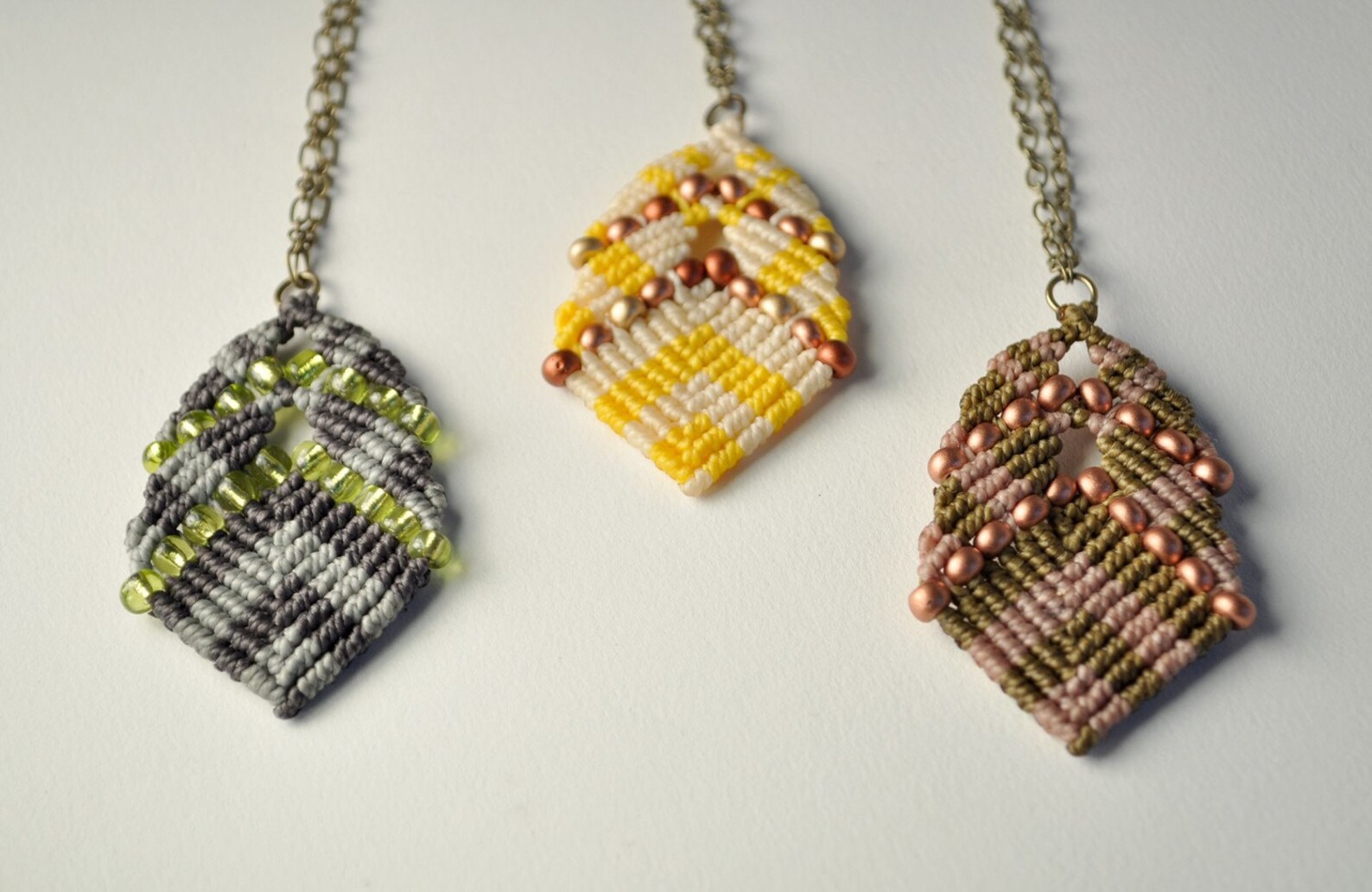 Beaded Macrame Buddha Pendants - Etsy