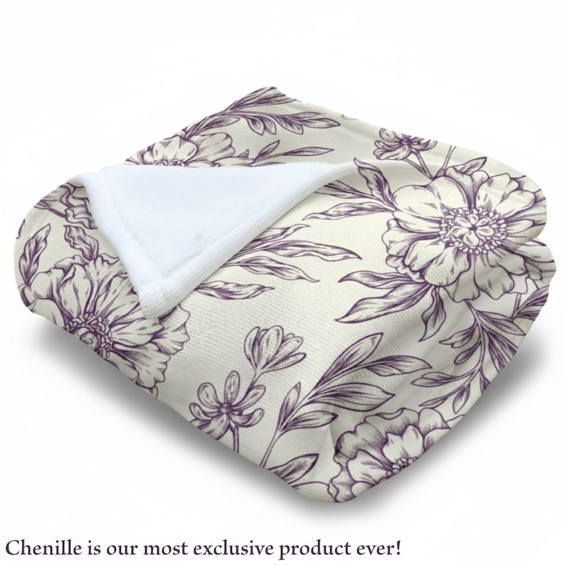 Personalized Grandmother Woven Blanket - Custom Grandma Throw - Nana Floral Throw - Best Gift for Grandparents - Gift for Mom, Birthday Gift image 11