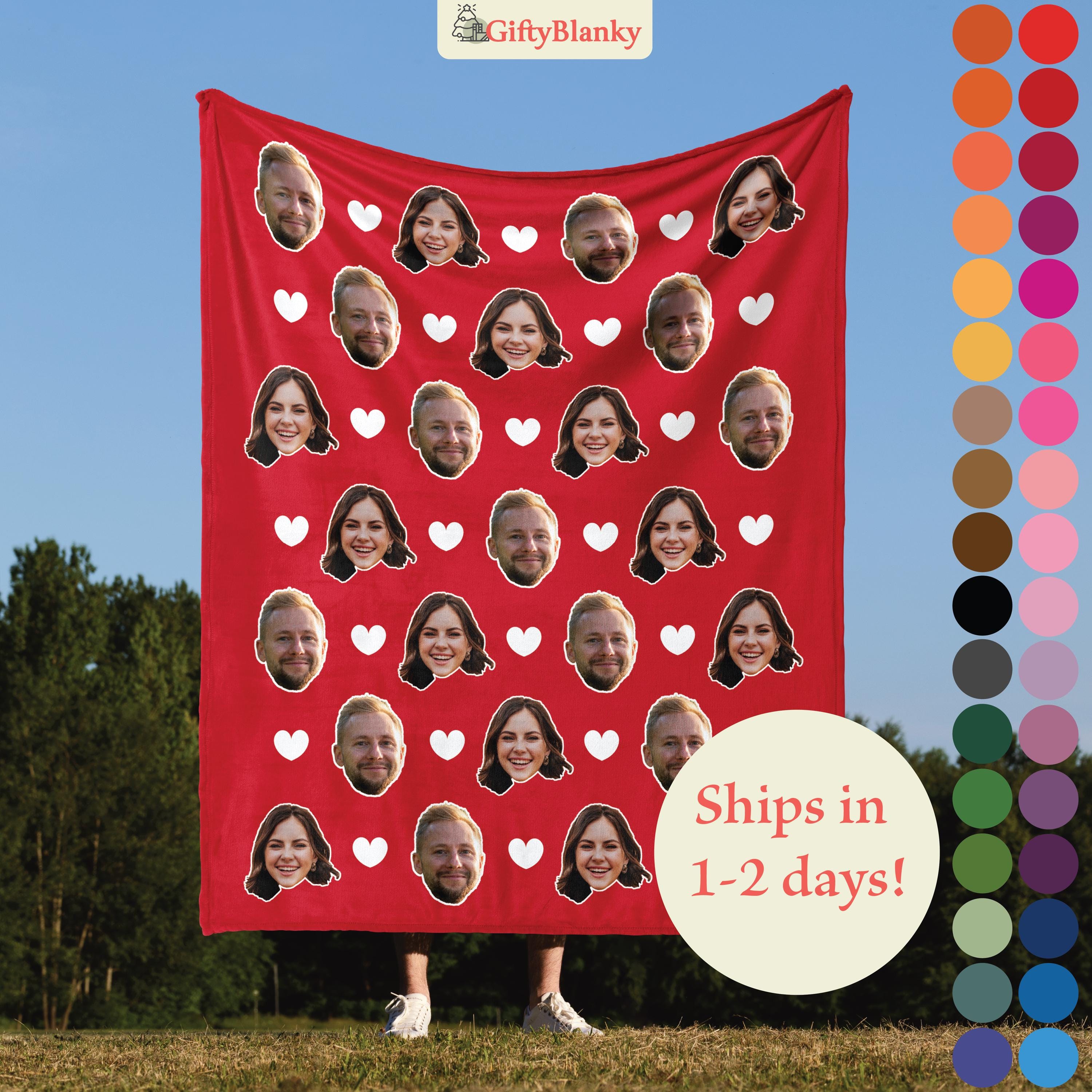 thumbnail image 2 of Personalized Valentines Day Blanket Gifts For Him Her 2 of 14
