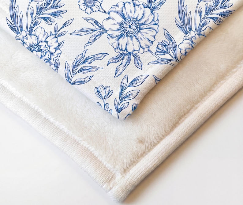 Personalized Grandmother Woven Blanket - Custom Grandma Throw - Nana Floral Throw - Best Gift for Grandparents - Gift for Mom, Birthday Gift Chenille(50"x60")