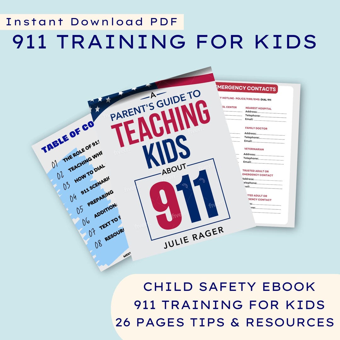 911 Safety Ebook, Parent Guide & Activities (instant Download) - Etsy