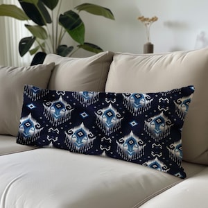 Tribal Ethnic Pattern Pillow Cover, Extra Long Lumbar Pillow - Boho Decorative Cushion for Home Decor | Unique Tribal Design,Multiple Sizes