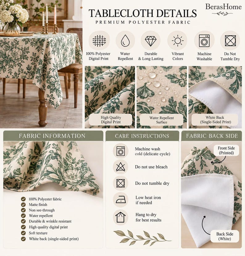 Red Green Patchwork Christmas Tablecloth – Festive Holiday Table Linen, Cozy Winter Decor image 12