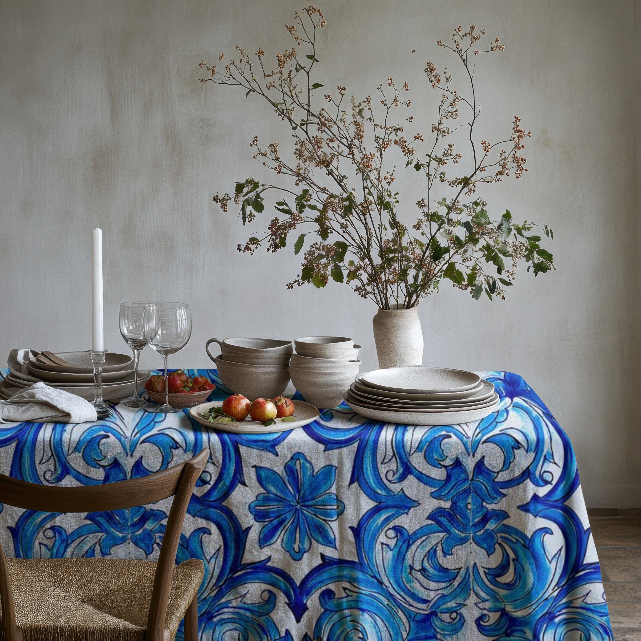 【関税＆送料込み】Dolce & Gabbana Majolica Print Pleated S Dolce & Gabbana Majolica-print Pleated Midi Skirt | Blue