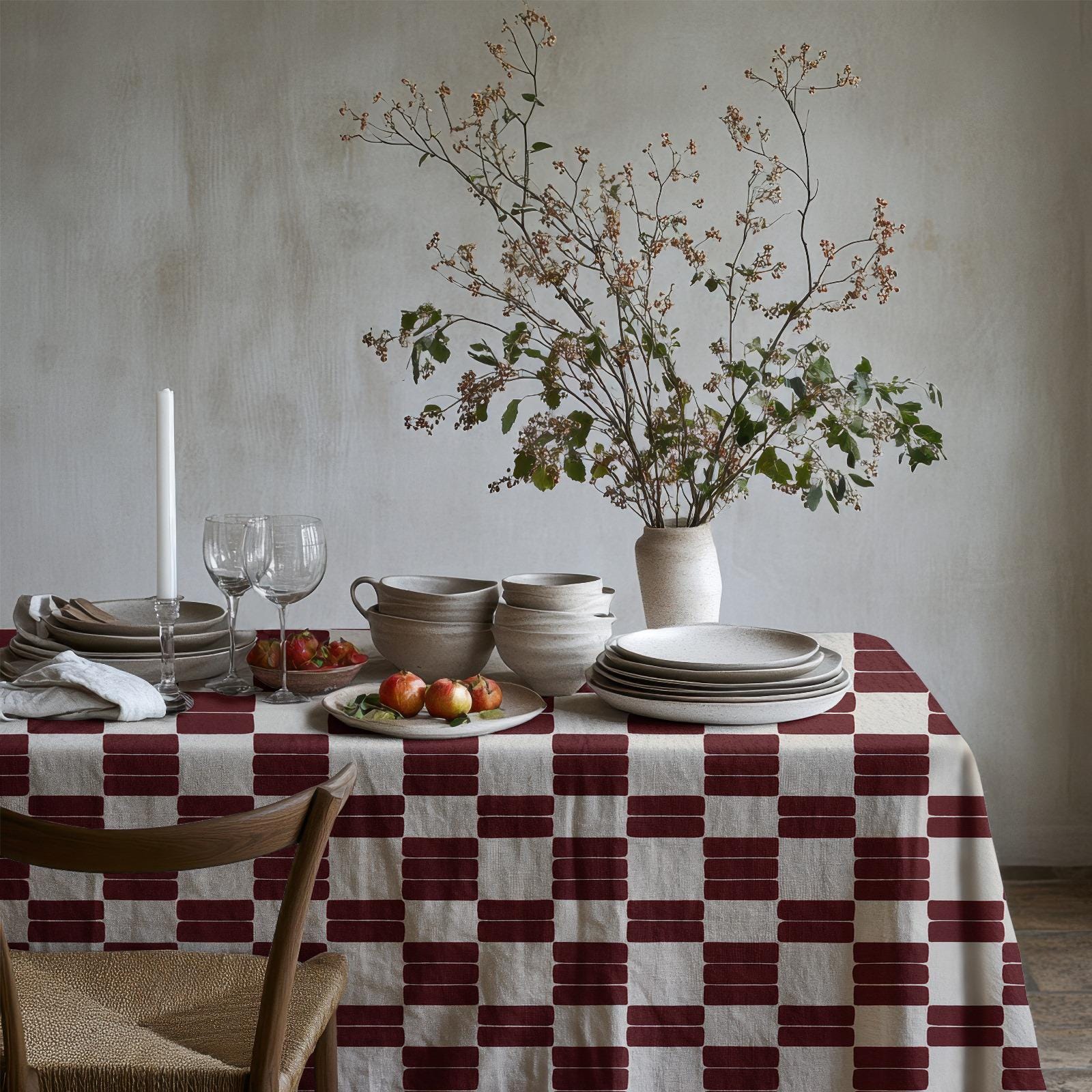 Rechteckige Tischdecke Aus Polyester – 152,4 X 365,8 Cm, Pflegeleicht, Farbecht, Hergestellt In Den USA