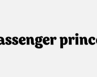 Passenger Princess Sticker