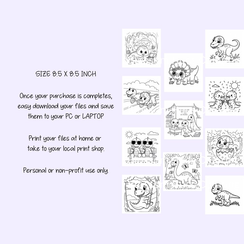 Dinosaur Coloring Pages | Bold and Easy Coloring for Kid | Fun ...