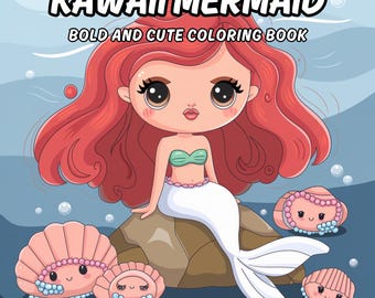 Disegni da colorare di sirene: 25 disegni audaci per bambini (download digitale)