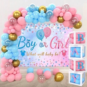 Gender Reveal Themed Balloon Kit