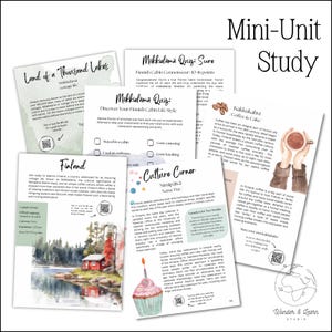 Finland Geography Unit Study Printable Homeschool Geography Lesson Middle & High School Homeschool PDF World Geography Activity
