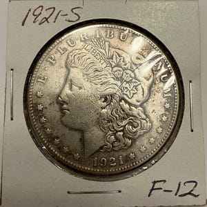 1921-S Morgan Silver Dollar (F-12)