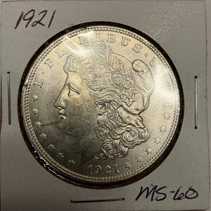 1921 (P) Morgan Dollar (MS-60)