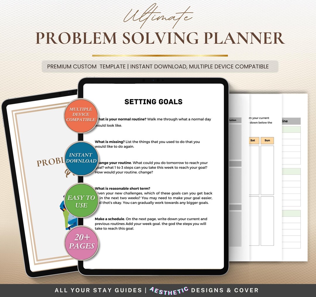 Thinking Tree Planner Problem Solving Planner Printable, Critical Thinking and Decision ...