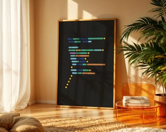 Programmer Definition Poster, Coding Wall Art Print, Minimalist Developer Gift, Tech Office Decor