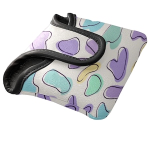 Colorful Mallet Putter Cover, Protective Cover – Waterproof PU Leather | Fleece Lined | Golf Gifts
