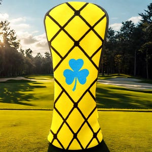 Yellow Golf Club Headcover: PU Leather Protective Driver/Fairway/Hybrid, Sports Accessories